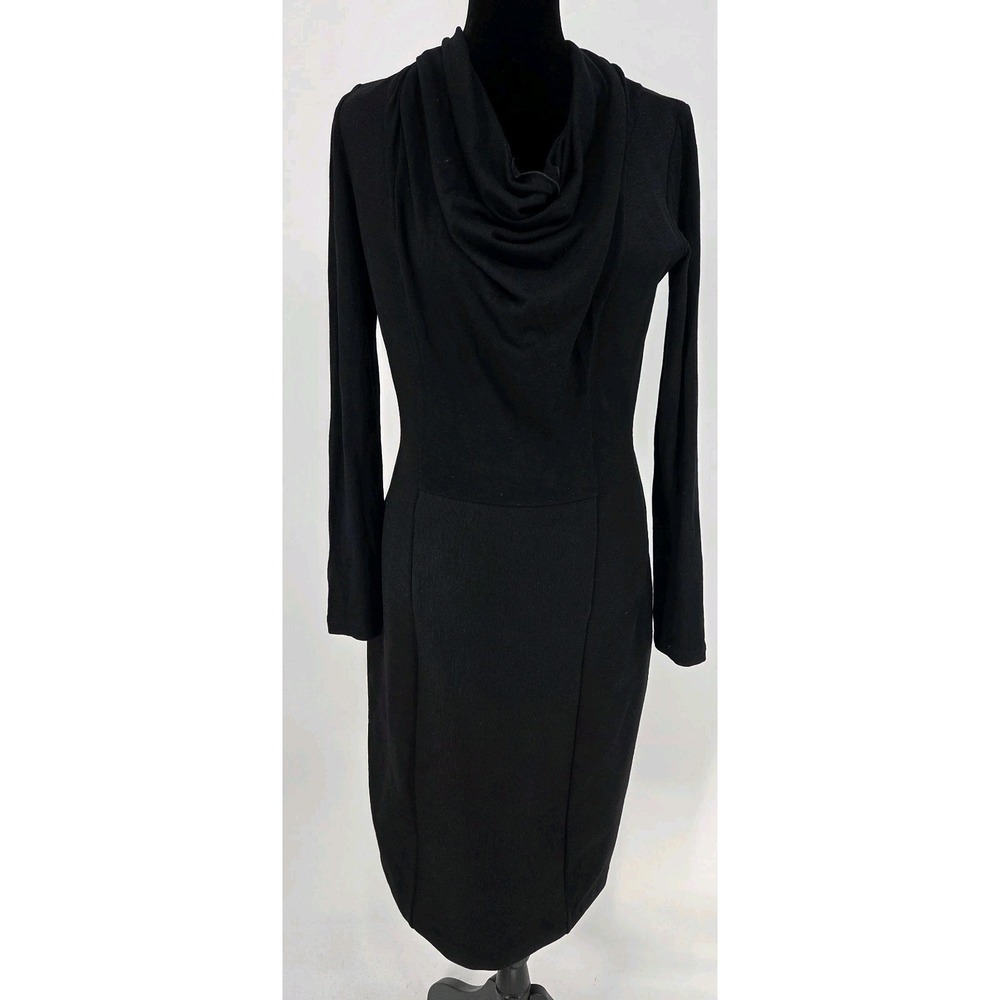 MaxMara Cowl Neck Dress‎ *Large Mixed Material Knee Length Made In Italy